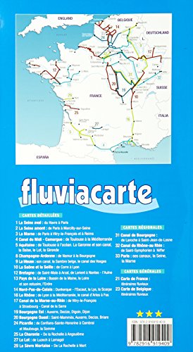 Voies navigables Canaux de la Marne au Rhin: De la Sarre et du Rhône au Rhin branche nord (Fluviacarte)