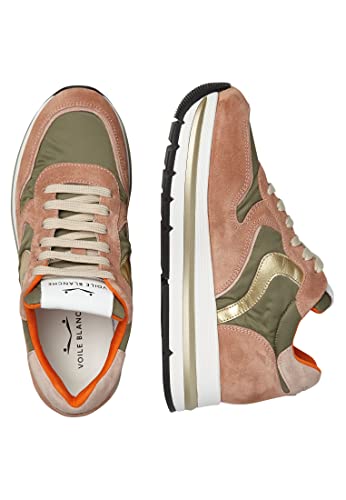 VOILE BLANCHE Maran Plus-Sneaker de tejido técnico y suede-rosa, Rosa, 37 EU