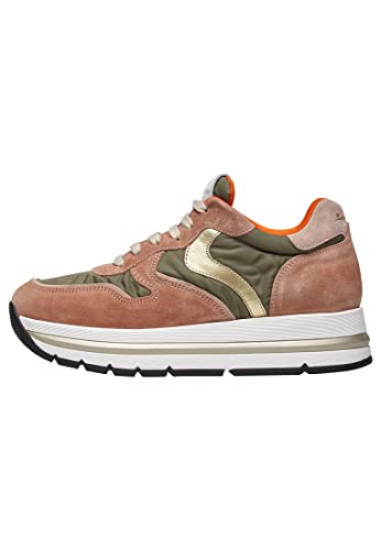 VOILE BLANCHE Maran Plus-Sneaker de tejido técnico y suede-rosa, Rosa, 37 EU