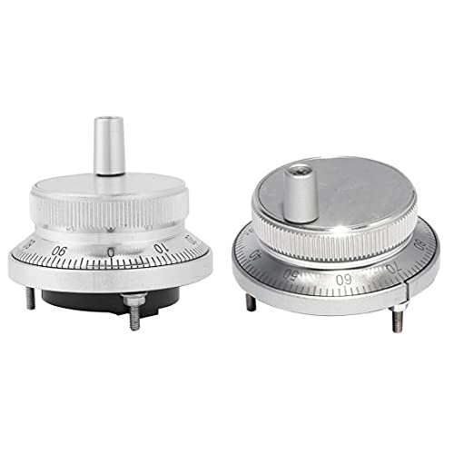 Volante electrónico Generador de pulsos Terminal 4 CNC 5V 60mm Rotary Encoder con diámetro de empuñadura para Tornos Máquinas, Control de Deporte