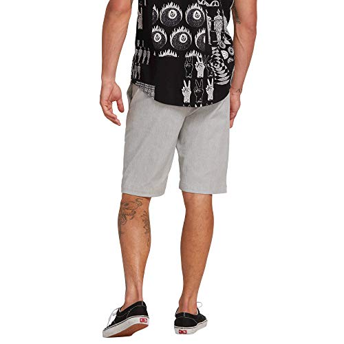 Volcom FRCKN MDN Strch SHT Pantalón Corto, Hombre, Grey, 30