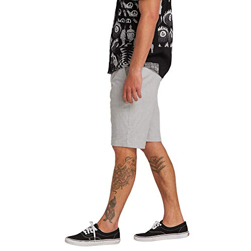 Volcom FRCKN MDN Strch SHT Pantalón Corto, Hombre, Grey, 30