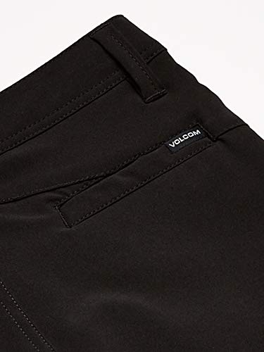 Volcom Frickin SNT Static Pantalón Corto, Niños, Black out, 24