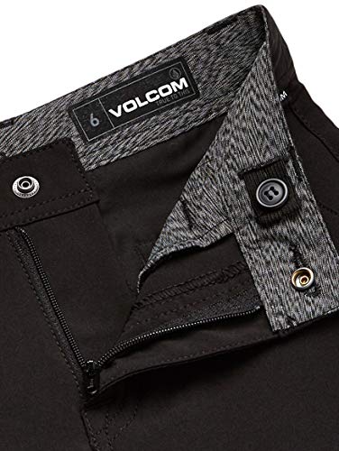 Volcom Frickin SNT Static Pantalón Corto, Niños, Black out, 24