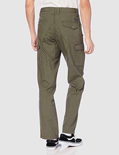 Volcom Miter II Cargo Pant Pantalón, Hombre, Army Green Combo, 33