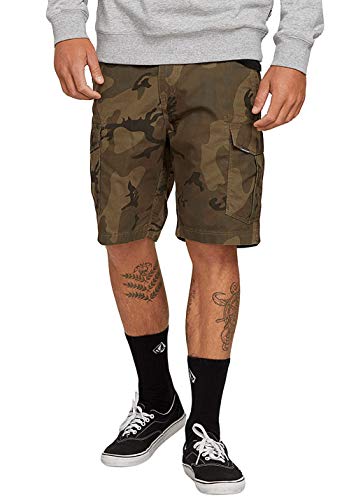 Volcom Miter Ll Cargo - Pantalones Cortos para Hombre, Hombre, A0911903, Camuflaje, 31