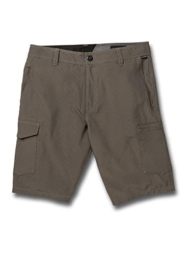 Volcom SNT Dry Cargo 21 Pantalón Corto, Hombre, Dark Charcoal, 34