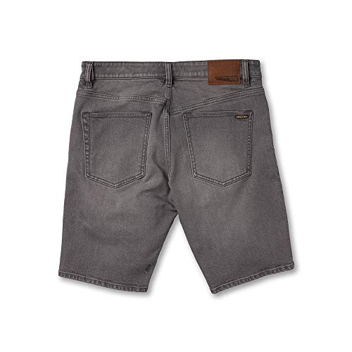 Volcom Solver Denim Short Pantalón Corto, Hombre, Grey Vintage, 28