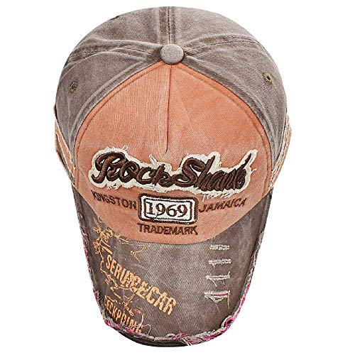 Voqeen Gorra de béisbol Vintage gastada Moda 1969 Gorra de béisbol de Visera para Hombre