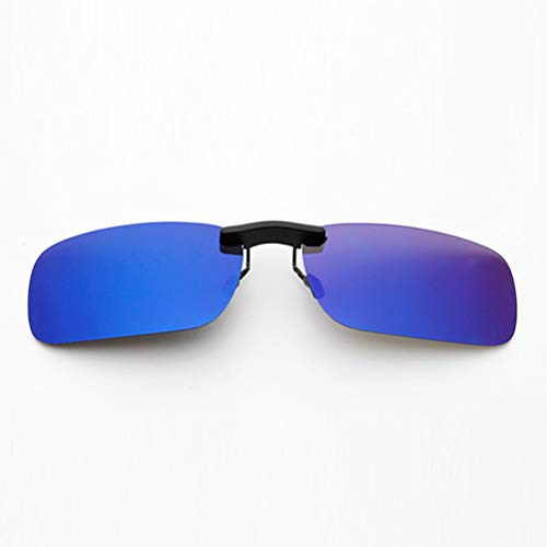 VORCOOL 3pcs Gafas de Sol de Clip en Flip Up Lente polarizada sin Marco Rectangle Lens Clip de Gafas de Sol graduadas Gafas para Myopia Glasse