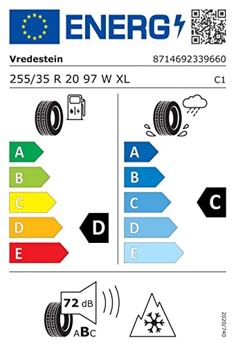 Vredestein Wintrac Xtreme S XL FSL M+S - 255/35R20 97W - Neumático de Invierno