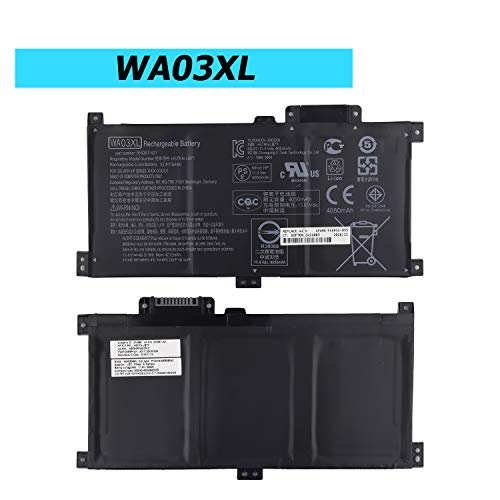 Vvsialeek WA03XL WA03 - Batería para portátil compatible con HP Pavilion X360 14-BA 15-BK 15-BR 15-BR001TX Series HSTNN-LB7T HSTNN-UB7H TPN-W126 916367-541 916367-421 916812-05 5 916 812-855