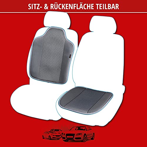 WALSER funda de asiento de coche Aero-Spacer, protector de asiento transpirable, funda de asiento confortable negro 13994