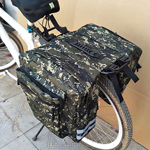 Wamsatto Bolsa de Bicicleta para Asiento Trasero Bolsas para Sillines Impermeable Alforjas de Ciclismo Verde