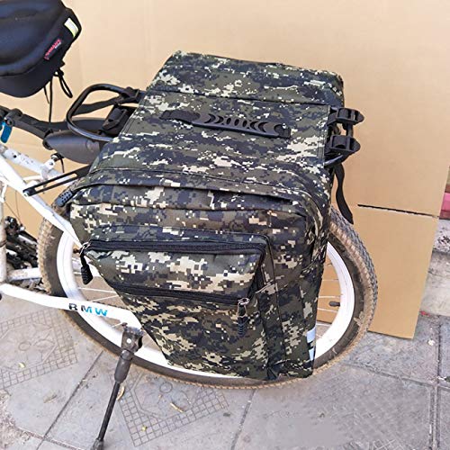Wamsatto Bolsa de Bicicleta para Asiento Trasero Bolsas para Sillines Impermeable Alforjas de Ciclismo Verde