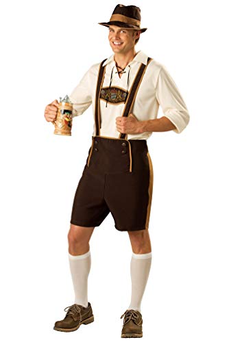 WanYangg Hombre Bávaros Aleman Pantalón Oktoberfest Ropa,Trajes Ajustable Pantalón con Tirantes,La Camisa para Carnaval Cosplay Disfraz de Halloween 3# M