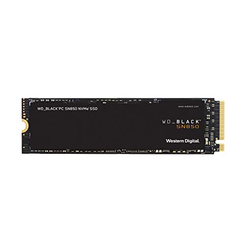 WD_BLACK SN850 de 1 TB SSD interna para juegos ; tecnología PCIe Gen. 4, velocidades de lectura de hasta 7000 MB/s, M.2 2280, 3D NAND