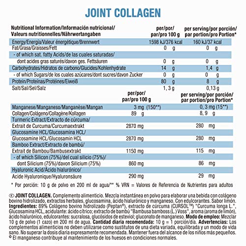 Weider Joint Collagen con glucosamina, condroitina, MSM, ácido hialurónico y vitamina E, D y C