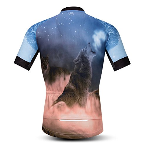 Weimostar Team - Maillot de ciclismo para hombre, manga corta, transpirable, camiseta para MTB