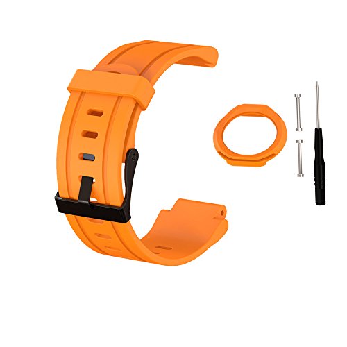 WEINISITE Ajustable Repalcement Correa para Garmin Forerunner 225 (Naranja)