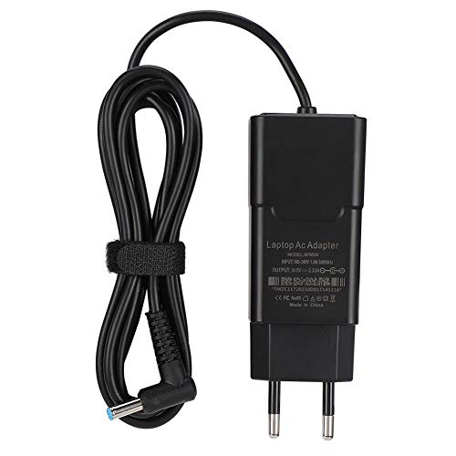 Wendry Adaptador de Corriente alterna de Repuesto, Cargador de Adaptador de Fuente de alimentación de CA portátil de 19.5V 3.33A 65W para HP Q117 Envy14 HP500