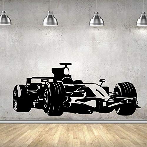 Wfnbzd Pegatinas de Pared Calcomanías murales Decoración de Vinilo Coche Deportivo Coche Fórmula Uno Iniciar Calcomanías de Pared Completas Decoración de Arte Vivo Pegatinas de Pared 58 X 141 CM