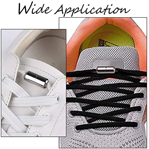 WiDream 10 Pares Cierres Metal Cápsula Hebillas , Hebilla de Cordones Perezosos, Cordones Elásticos Hebillas, Fit Cordón de La Zapatilla de Deporte para Adultos Niños de Los Zapatos Creativos