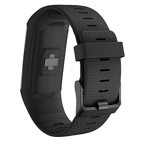 WIIKAI Compatible con Polar A360/A370 Correas para Relojes, Correa de Pulsera de Reemplazo(Negro).