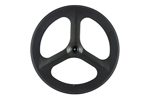 WINDBREAK BIKE Full Carbon 70mm Tri-Spoke Wheel for Road Bike Only Front Wheel Clincher