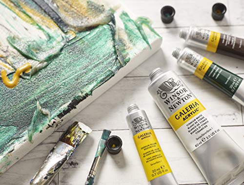 Winsor & Newton Galería Pintura Acrílica, Amarillo (Cadmium Yellow Medium Hue), 250 ml, 250