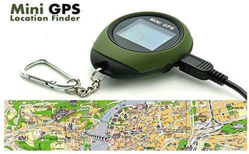 Winterworm - Llavero GPS portátil, tamaño reducido, dispositivo geolocalizador ideal para ciclismo, senderismo, excursiones en la naturaleza y «geocaching»