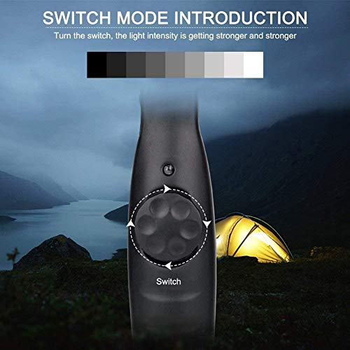 Winzwon Linterna de Trabajo Lámpara de Inspección Linternas COB LED Linternas Faroles de Mano Luz de la antorcha con Gancho, Base Imán, Cable USB para Casa Auto Camping Emergencia Reparacion