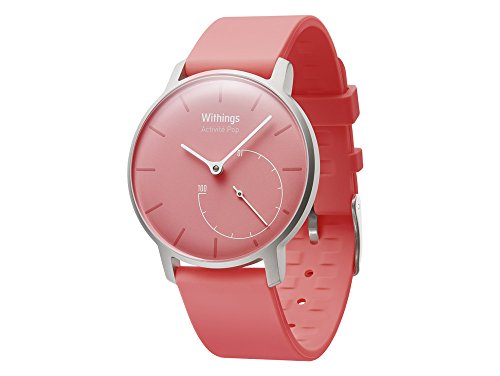 Withings Aktivitätstracker Pop Smart Watch Coral 3700546700910, Baby Girls, Rosa-Rosa, Talla única