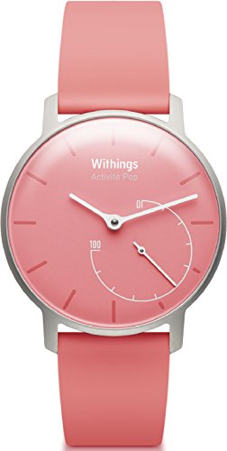 Withings Aktivitätstracker Pop Smart Watch Coral 3700546700910, Baby Girls, Rosa-Rosa, Talla única