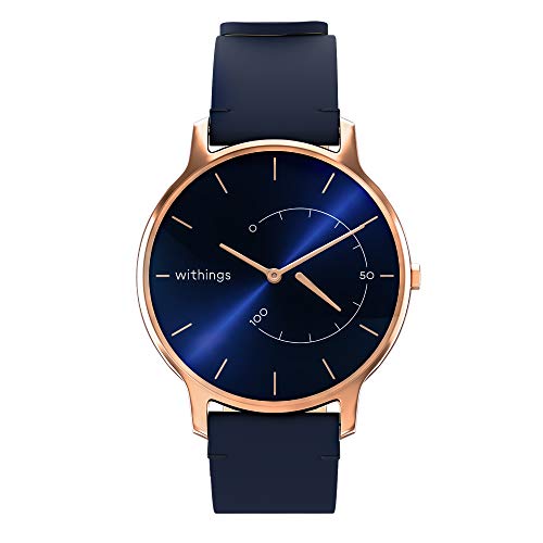 Withings Move Timeless Chic Leather Blue, Unisex Adulto, Azul, 36mm