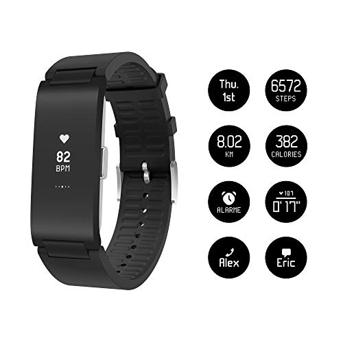 Withings Pulse HR Activity Tracker - Pulsera de Actividad para Adultos, 18 mm, Color Negro