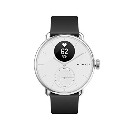 Withings Pulseras deportivas de optima calidad fabricadas en fluoroelastómero, para los relojes Steel HR, Steel HR Sport, Move ECG, Move, Steel y ScanWatch, Negro, FKM 18 mm [Exclusiva Amazon]