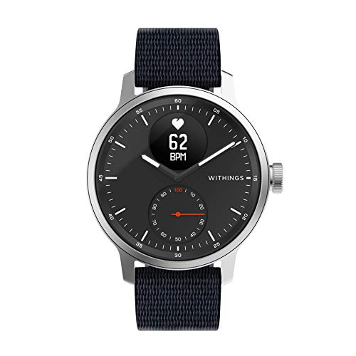 Withings Pulseras fabricadas con hilos tejidos de PET reciclado para los relojes ScanWatch, Steel HR, Steel HR Sport, Move ECG, Move y Steel, Negro, PET 20 mm [Exclusiva Amazon]