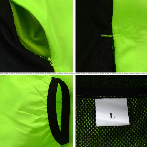 WOLFBIKE Chaquetas de Ciclismo para Hombre Impermeable Y Transpirable MTB Abrigo Cortavientos Súper Ligero Aire Libre Sportswear (Verde XL)