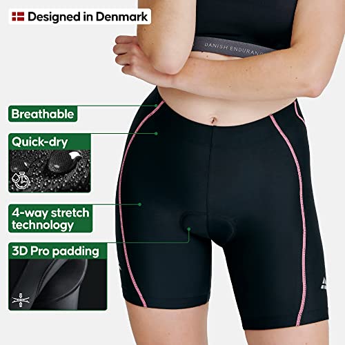 Women’s Cycling Shorts M Black/Pink 1-Pack