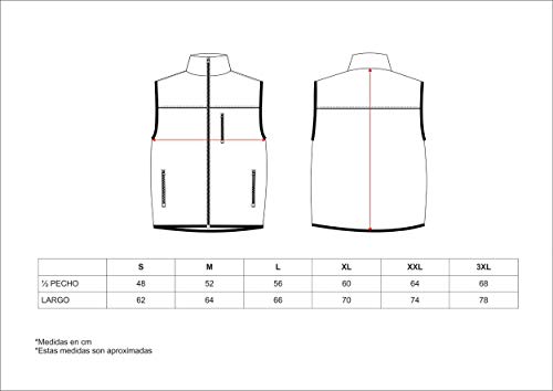 Work Team Chaleco Softshell Aire Libre Liso Hombre Celeste S