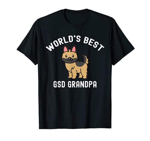 World's Best Pastor Alemán Grandpa Perro Camiseta