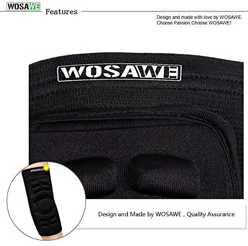 WOSAWE mejor elástica Combat Hockey codo Pads Protector Brace Guardia Codo Pad Funda - H&PC-38784, Elbow Pads - 1 Pair
