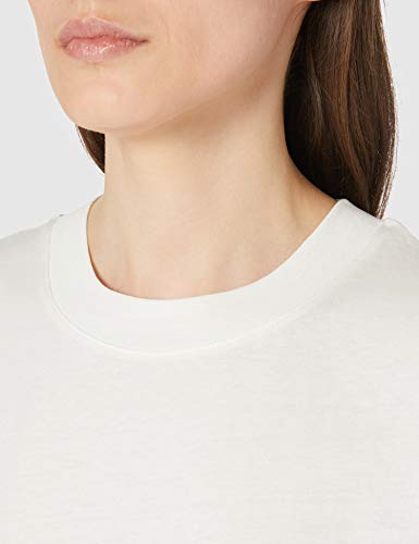 Wrangler High Rib Regular tee Camiseta, Worn White, L para Mujer