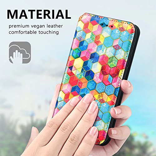 Wuzixi Funda para Xiaomi Redmi 9A Sport. Ranuras para Tarjetas, PU Cuero Flip Folio Carcasa, con Soporte Plegable Apto para Xiaomi Redmi 9A Sport Smartphone.(Espacio mágico)