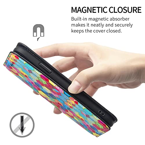 Wuzixi Funda para Xiaomi Redmi 9A Sport. Ranuras para Tarjetas, PU Cuero Flip Folio Carcasa, con Soporte Plegable Apto para Xiaomi Redmi 9A Sport Smartphone.(Espacio mágico)