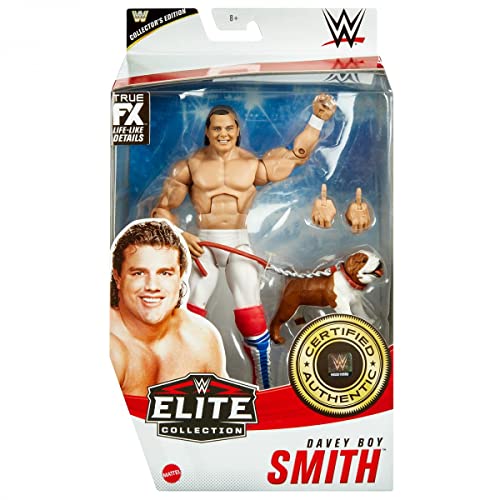 WWE British Bulldog Davey Boy Smith Elite Collector's Edition Action Figure Wrestling 18cm