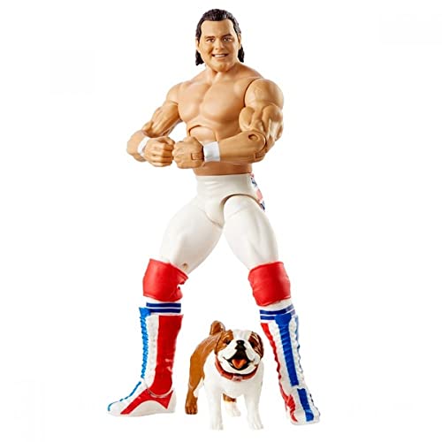 WWE British Bulldog Davey Boy Smith Elite Collector's Edition Action Figure Wrestling 18cm