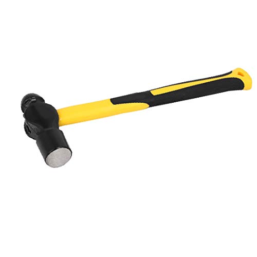 X-DREE 1.5LB alto acero al carbono bola Pein Hammer negro amarillo(1.5LB High Carbon Steel Ball Pein Hammer Black Yellow