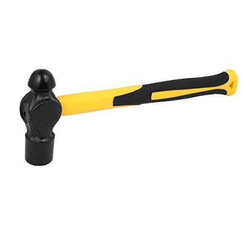 X-DREE 1.5LB alto acero al carbono bola Pein Hammer negro amarillo(1.5LB High Carbon Steel Ball Pein Hammer Black Yellow